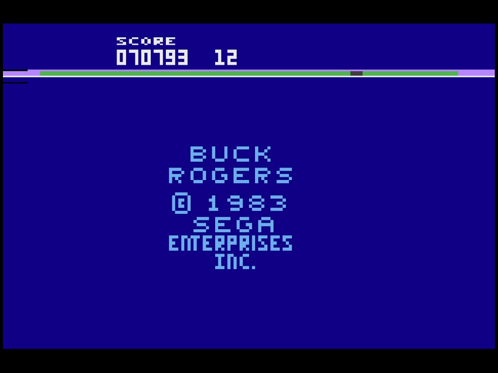 Title Screen of Buck Rogers Planet Of Zoom for Atari 2600